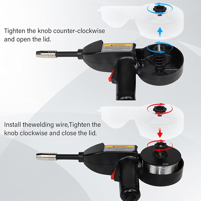 Weldpro 130A MIG Welding Gun Torch, 15 FT Cable Spool Gun Replacement for MIG210LCD, Omni 210, MIG155GD, Perfect for Aluminum Welding with 30% Duty Cycle Essential Welder Accessory
