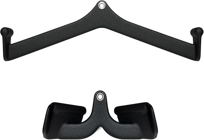 Ergonomic LAT Pull Down Bars, Back and Triceps Strength Training Equipment, LAT Pulldown Attachments, Cable Attachments for Home Gym