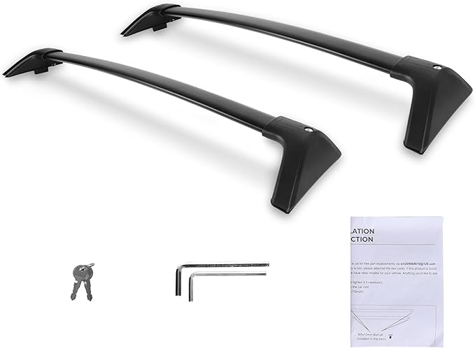 260LBS Heavy Duty Roof Rack Crossbars for 2019-2025 RAV4 (NOT for Adventurer and TRD Off-Road) with Anti-Theft Lock, Aluminum Cross Bars Rooftop Luggage Kayaks Bicycles Snowboard Canoe Carrier