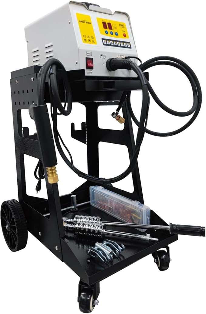 Spot Welder Dent Puller Steel Dent Pulling Machine Dent Repair Kit 90EL Spot Welding Machine 3KW Stud Welder Dent Puller Machine Body Repair Removal Tools, 110V