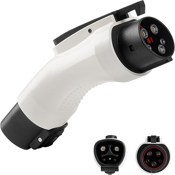 Tesla to J1772 Charging Adapter, 60Amp, 250V AC, Safety Certified, EV Charging Adapter Compatible with Tesla Wall/Destination/Mobile Connectors, for J1772 Electric Vehicles, Note: Only to J1772