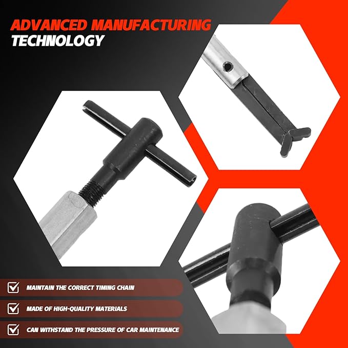 2 Pcs Timing Chain Retainer Tool Set for 3.6L GM Cadillac Buick Pontiac Chevrolet Chevy Camaro Impala Canyon Colorado Equinox Lacrosse Terrain Acadia Enclave Traverse CTS Replaces EN-48313-1