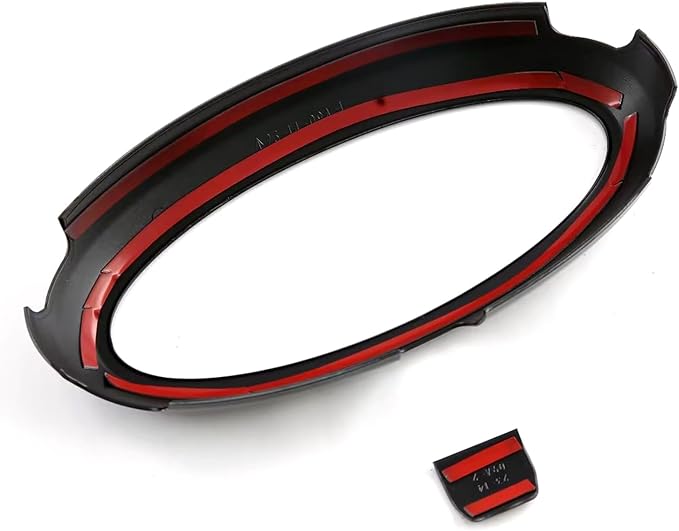 HIGH FLYING Car Exterior Accessories for Ford Ranger Wildtrack 2024 2025 Front Middle Grille Insert Bumper Overlay ABS Gloss Black 4pcs