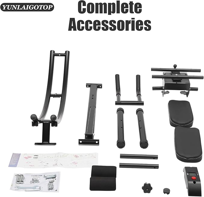 Abdominal Crunch Coaster, Height Adjustable Ab Trainer Abdominal Whole with LCD Monitor & Six Silent Rollers, Body Workout Machine for Home, Companies, Gyms