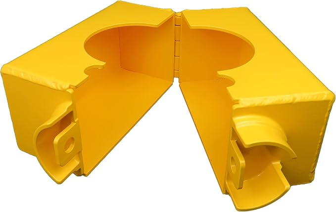 Gooseneck Round Tube Coupler/Hitch Trailer Lock Combo (TwoTrimax Puck Locks Included)