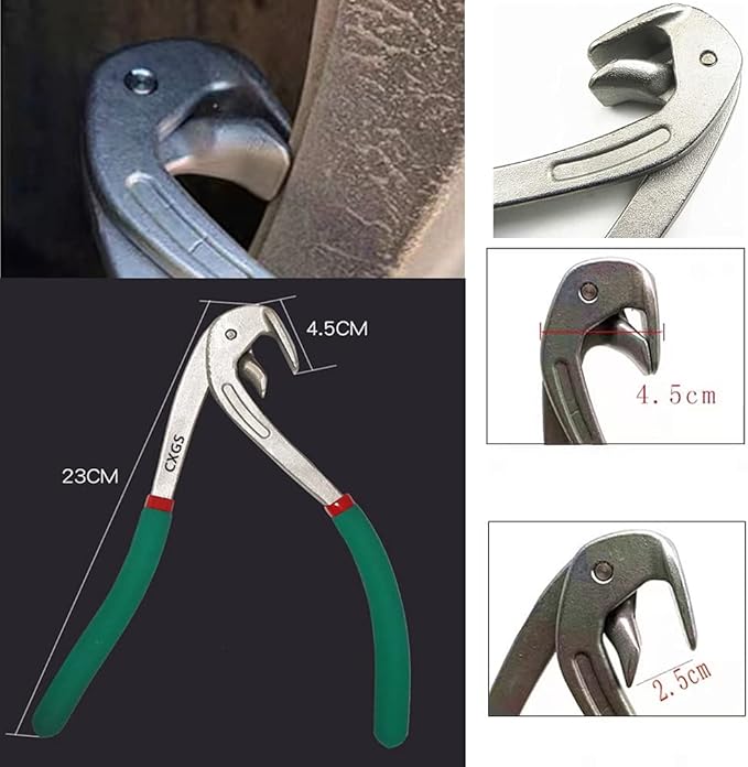 CXGS Paintless Dent Repair Kit Car Door Fender Edge Repair Tool Auto Body Pliers Heavy Duty Car Door Panel Fix Tool Portable Metal Crimp Vise Car Fender Panel Leaf Edge Pliers Repair Tools Green