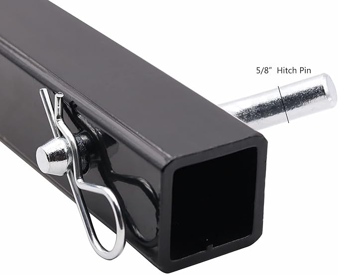 18" Hitch Extension for 2-inch Receivers with 5/8" Hitch Pin and Clip