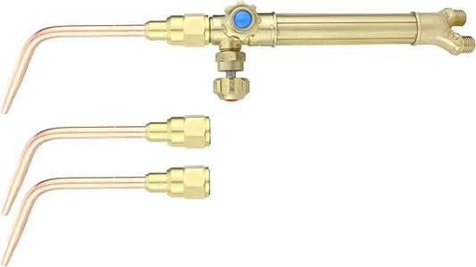 SÜA - Ligth Duty Welding/Brazing Torch Handle Compatible with Victor Series ''J'' + Welding Tips