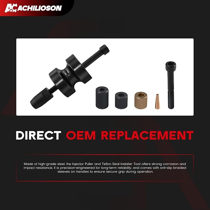 Injector Puller & Teflon Seal Installer Kit - Compatible with BMW N14 N18 N54 N63, Replaces 130192 130193 130194 130195