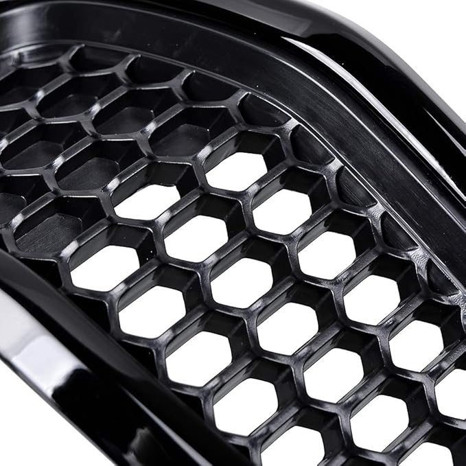 Astra Depot Compatible with 2014-2018 Jeep Cherokee Mesh Honeycomb Grille Grill Trim Insert Kit 7pcs Black