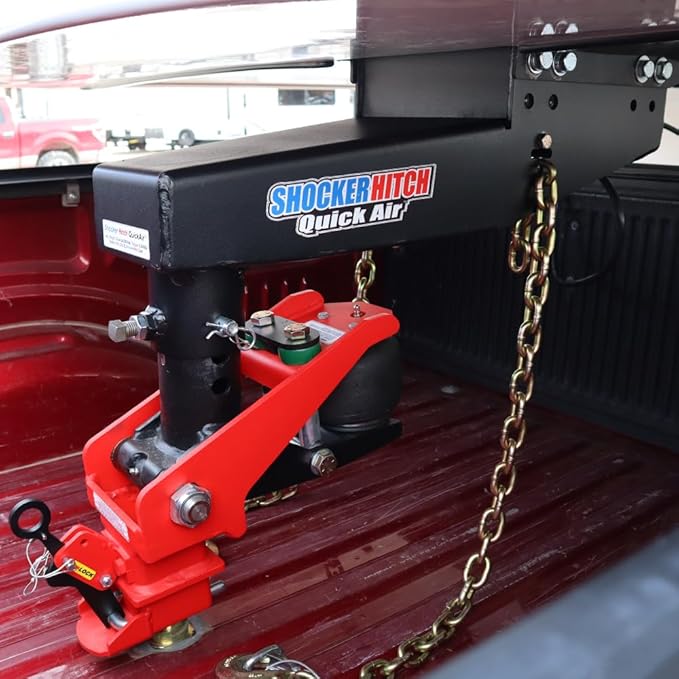 Shocker Quick Air® 5th Wheel to Gooseneck Air Hitch & Shift Lock Coupler Conversion Kit, Fits Lippert Turning Point - 24,000 lbs GTW