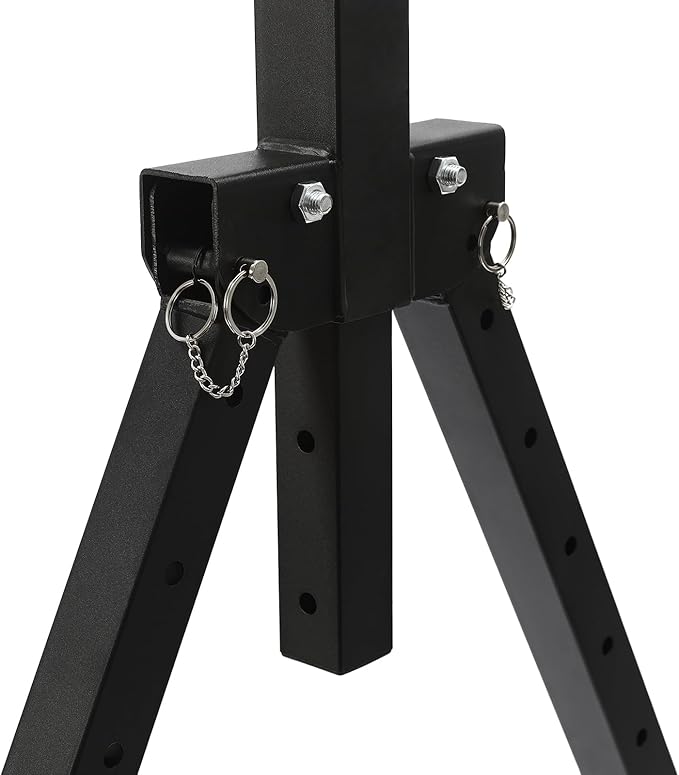 440lbs Foldable Pull Up Station, Height Adjustable Pull Up Bar for Home Gym, Multi-Function Workout Training Equipment