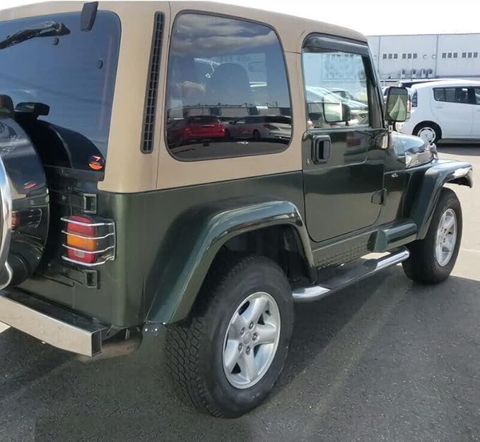 Original 2pcs Rain Guards Set, Outside Mount Window Deflectors, Good Looking Side Window Visors Compatible with 1997-2006 Jeep TJ 1997-2006 Jeep Wrangler |92054|