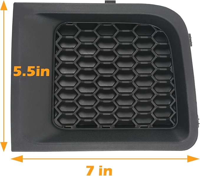 Front Lower Bumper Grille Insert Bezel Covers, Pair Set Replacement for 2015-2017 Jeep Renegade