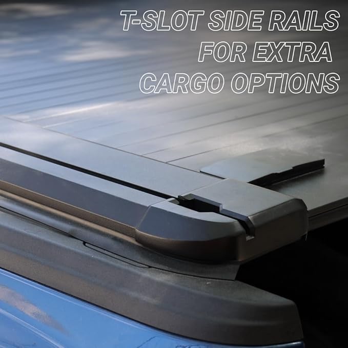 Syneticusa MR Retractable Hard Tonneau Cover Fits 2007-2021 Toyota Tundra 5'6" Truck Bed Waterproof Accessories