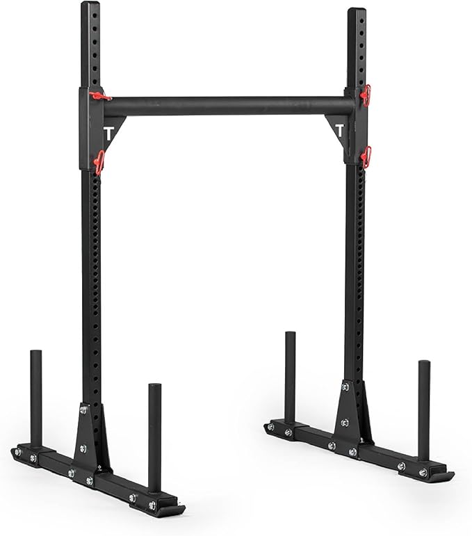 Titan Fitness T-3 Series Short 72" Strongman Yoke, 750 LB Capacity, Multi-Functional Stand for Yoke Carry, Squat Rack, Push/Pull Sled, Fat Bar Pull-Up Station, Workout Equipment for Home or Garage Gym