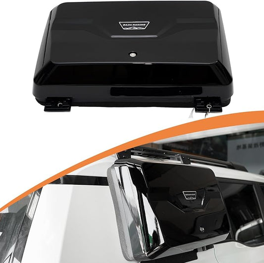 Exterior Side Mounted Gear Carrier Toolbox Storage Box with Lock for 2024-2025 Toyota Land Crusier Prado J250/LC250/1958 Side Storage Box Black