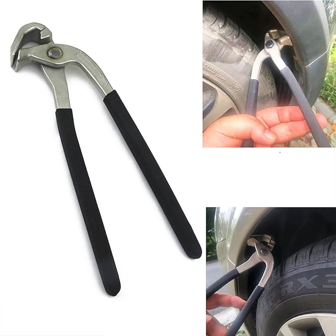 CXGS Paintless Dent Repair Kit Car Door Fender Edge Repair Tool Auto Body Pliers Heavy Duty Car Door Panel Fix Tool Portable Metal Crimp Vise Car Fender Panel Leaf Edge Pliers Repair Tools (Black)