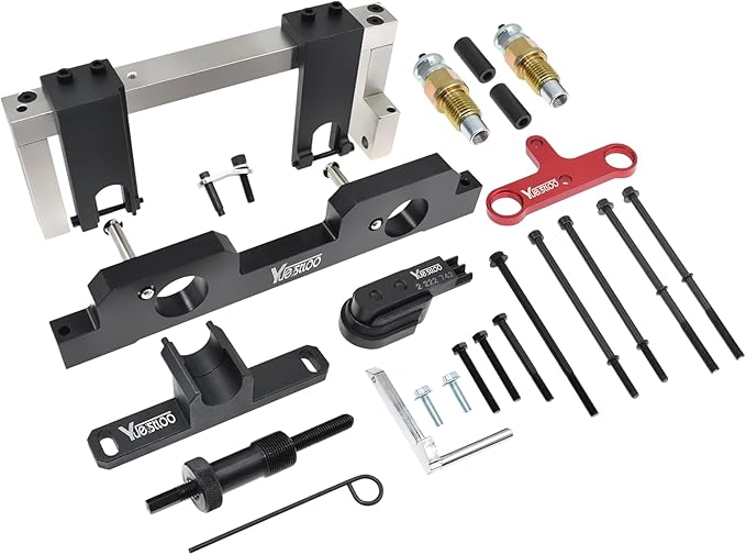 Camshaft Alignment Timing Tool Kit, Compatible with BMW N20 N26 Engine, with Flywheel Holder Tool & Balance Shaft Tool & Fuel Injector Install Removal Tool, with Gloves