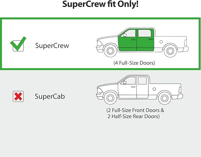 CLIM ART in-Channel Incredibly Durable Rain Guards for Ford Ranger 2019-2023 SuperCrew, Original Window Deflectors, Vent Deflector, Vent Window Visors, Dark Smoke, Truck Accessories, 4pcs - 619124LP