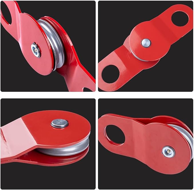 RUGCEL WINCH 10T Heavy Duty Recovery Winch Snatch Block, 22000lb Capacity,Towing Pulley Blocks,Heavy Duty Offroad Recovery Accessory for Truck, Tracto