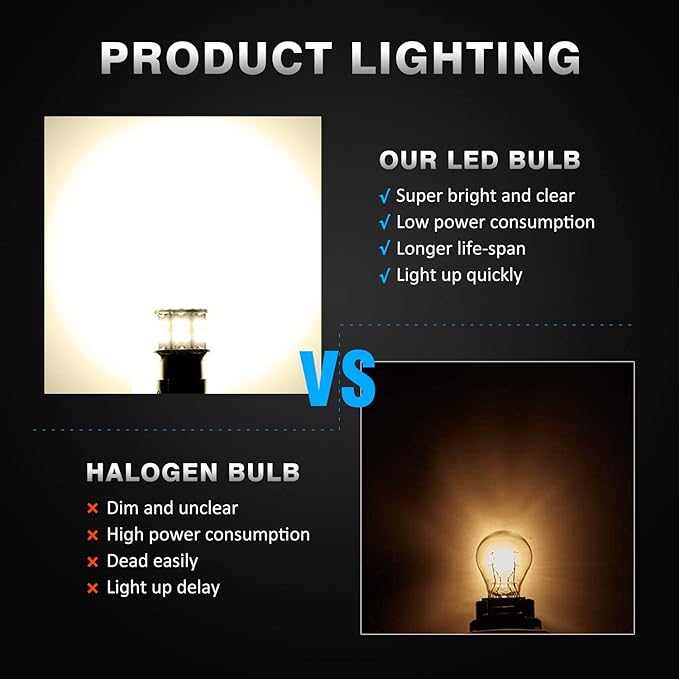 1156 1141 1003 7506 BA15S LED Bulbs Super Bright 3014 50-SMD LED Replacement for 12 Volt RV Camper Trailer Boat Trunk Interior Lights (Warm White, 20)