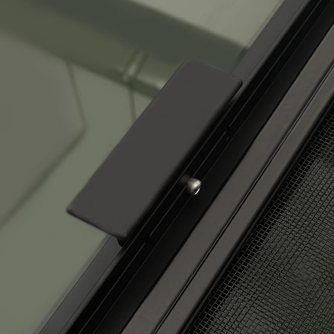 RV Window, Teardrop Horizontal Slide Black RV Window, Vertical Sliding RV Window 24" W X 20" H Horizontal Sliding Window Camper Trailer Window Horizontal Sliding Replacement Glass W/Trim Ring