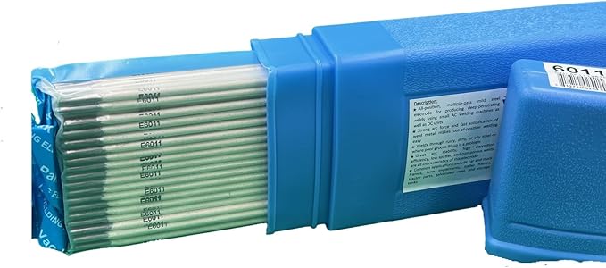 6011 Welding Rod 1/8", E6011 Stick Welding Electrodes 10Lbs with Arc stability E6011 1/8" (1/8" 10 Pound Box) E6011-125-10