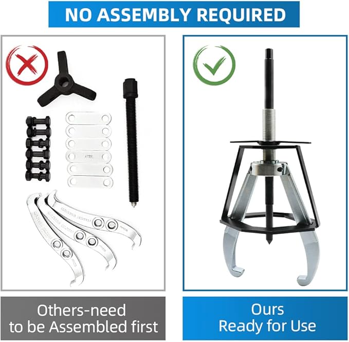 BESTOOL 2 Jaw Gear Puller,14 Ton Pulley Puller Tool,Removal Tool for Gears, Pulley, Flywheel