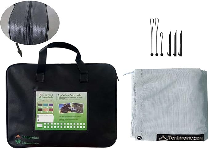 Tentproinc RV Awning Sun Shade Screen 8' X 10' 3'' (Fit for 11' Awning) Mesh Screen Sunshade Sunscreen for Motorhome Camper Trailer Awning Screen Shadescreen UV Blocker - 3 Year Warranty (Gray)