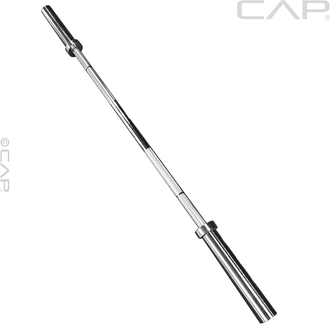 CAP Barbell 2-Inch Olympic Barbell Bars | 5 ft, 6 ft, & 7 ft | Multiple Options