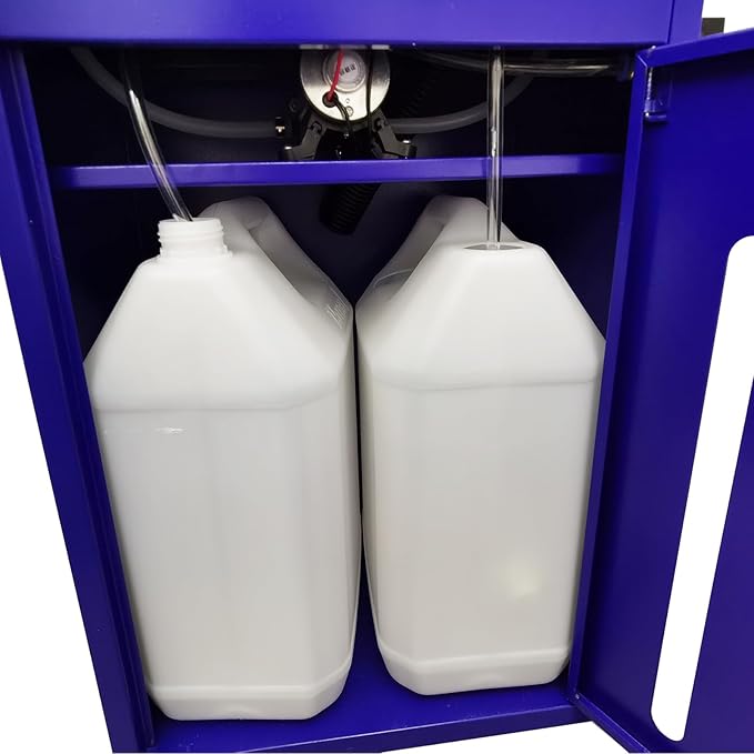 Automatic Engine Antifreeze Replacement Machine DC12V 70W Coolant Cleaning Oil Changer with 4galx2 Coolant Tank 58-101psi 13.2gal/min