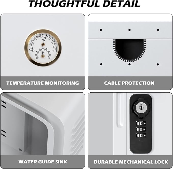 Charger Station Box Compatible with Tesla Gen 3 Wall Connector and ChargePoint EV Charger, Cable Organizer Holder Lock Cover Outdoor Rainproof, Snowproof, Dustproof, Theftproof, Rustproof