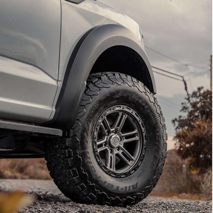 Vorsteiner Offroad VR-602BL 17x9 Coal Black Truck Wheel Set fits Ford F-150/F-150 Raptor/Bronco Raptor 2010+ (4 Wheels Included)