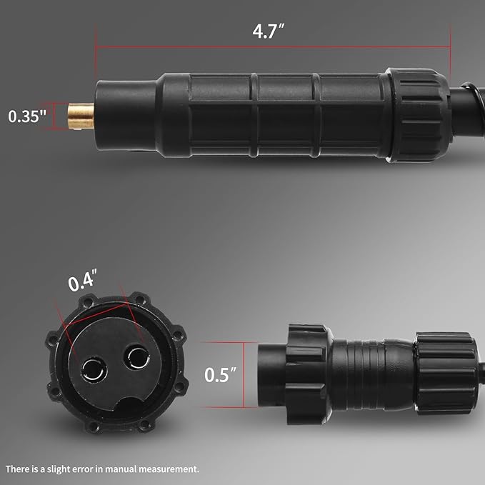 Industrial MIG Welding Gun 250A - Gas Metal Arc Welder Torch with 8.2ft Heavy Duty Cable, Compatible with MIG Welder, Smooth Wire Feed & Ergonomic Handle