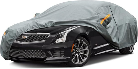 Kayme Heavy Duty Car Cover Custom Fit Cadillac ATS (2013-2019) Waterproof All Weather for Automobiles, Full Exterior Covers Sun Rain UV Protection.（Deliver About 3-10 Days）