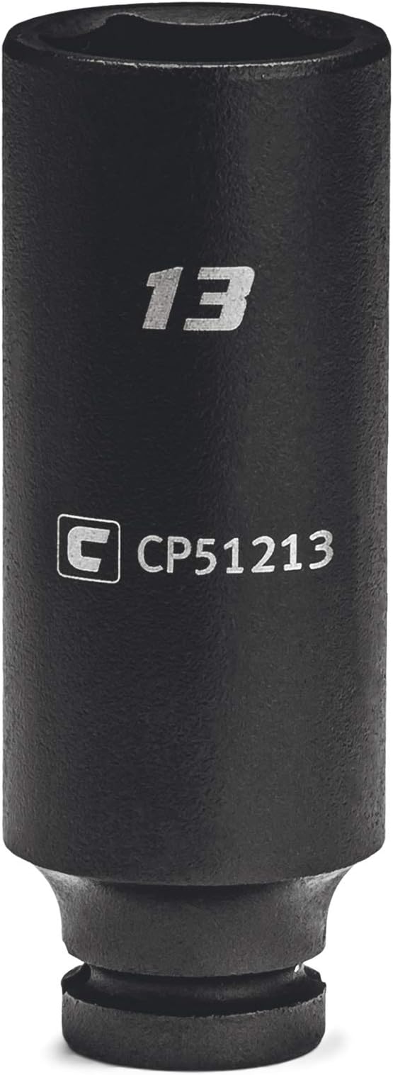 Capri Tools 13 mm Deep Impact Socket, 1/4-Inch Drive, 6-Point, Metric