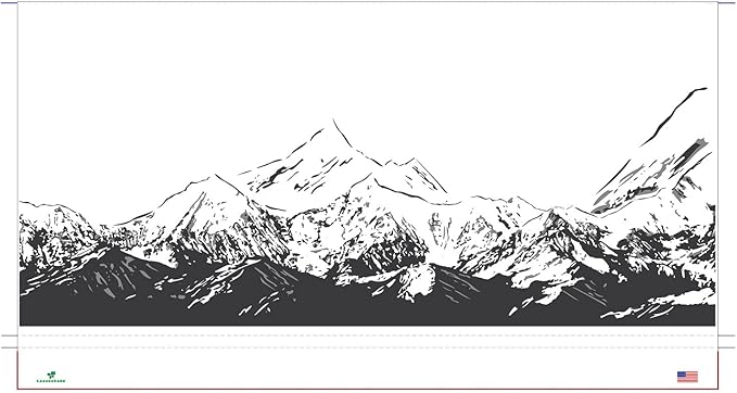 Leaveshade RV Awning Fabric Replacement Motorhome Camper Trailer Awning Fabric Super Heavy Vinyl Coated Polyester 16'3''(Fit for 17' Awning)- Mountains (Custom Looking)