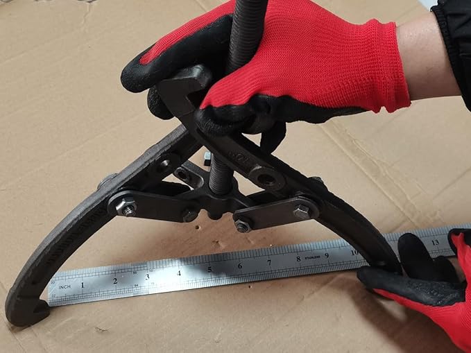 10" Gear Puller,3 Jaw Puller for Pulley Gear Bearing Flywheel Removal,2 Jaw / 3 Jaw Puller with Reversible Jaws, Bearing Puller Suitable for Automotive Repair and Industrial Maintenance (10in)