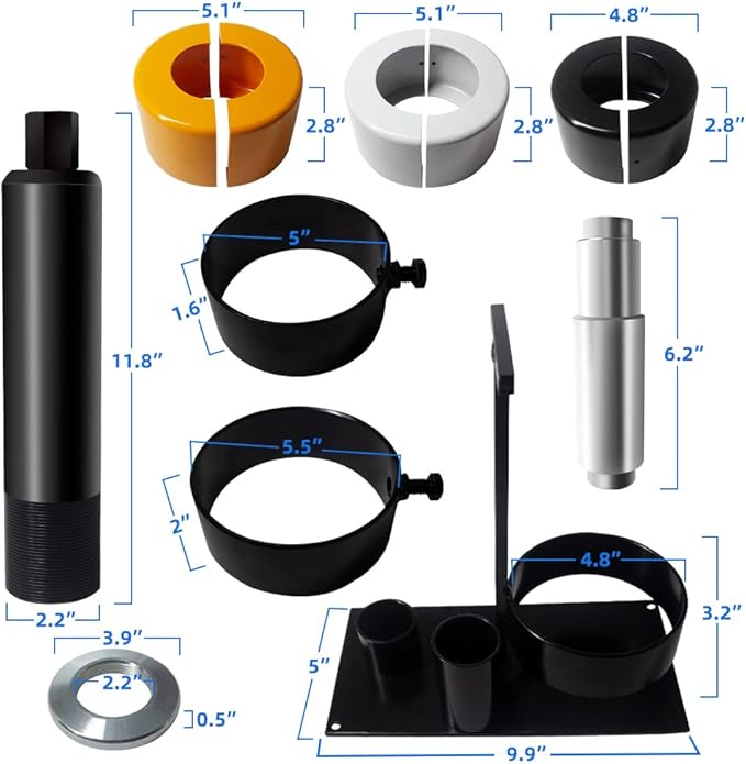 Bestool Carrier & Pinion Bearing Puller for BW78, Dana 30, 40, 44, 60, 70, 80, GM 14, and Ford 8.8'', 9.75'', 10.25" Bearings, Clamshell Carrier Bearing Puller