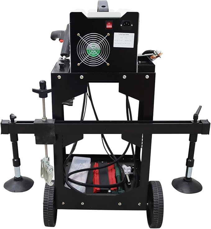 Aluminum SPOT Welder Machine Dent Pulling Machine Vehicle Dent Puller for Car Body Dent Repair with Black Tool Cart 220V