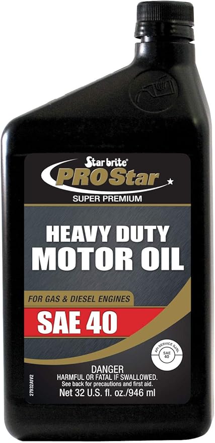 STAR BRITE Pro Star Super Premium Heavy Duty Motor Oil SAE 40 - 32 OZ (027932)