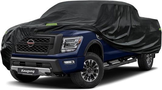 Waterproof Truck Cover Fit Nissan Titan XD from 2016 to 2025 (Crew Cab), 7 Layers Outdoor Heavyduty Full Pickup Cover All Weather Protection. (from US Warehouse, Arrive Within 3-7 Days)