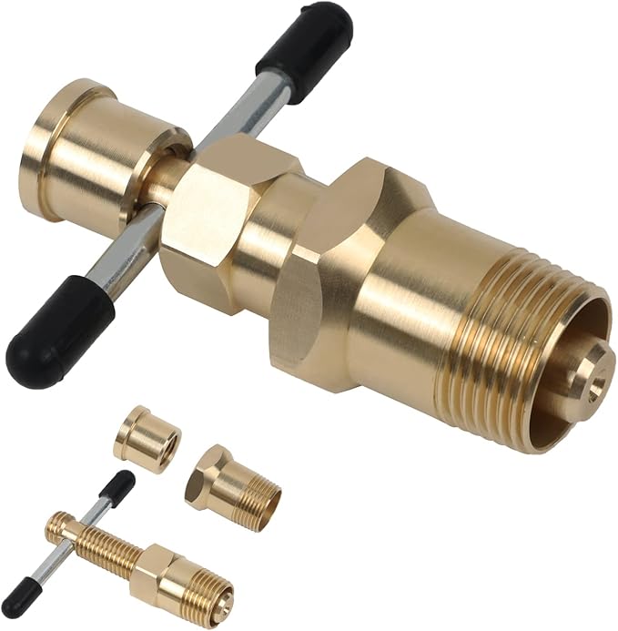 Pipe Olive Remover Puller Tool Easy Removal Without Damage, Olive Puller Ferrule Puller, Compression Sleeve Puller Suitable for Brass Olive Pipes with Diameters of 1/2in & 3/4in