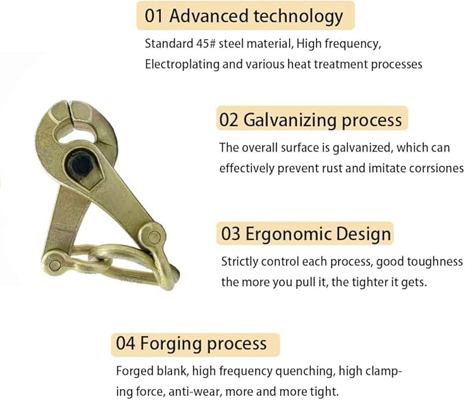 3 Ton Self-Tightening Scissor Clamp Serrated Jaw Puller - Auto Body Frame Repair Tool for Car Collision Panel & Sheet Metal Dent Pulling