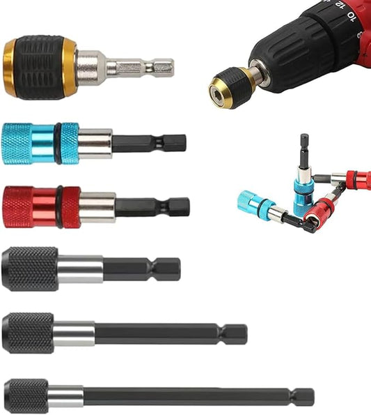 Hex Shaft Quick-Change Adapter for Power Drill – 6 PCS Heavy-Duty Socket Converter
