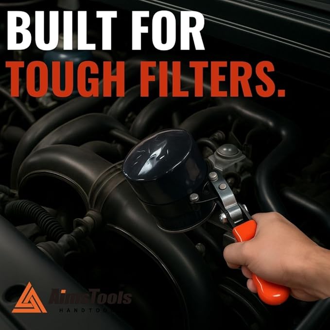 3001 Automotive Universal Oil Filter Swivel Removal Wrench - 2 1/4 Inches to 2 7/8 Inches (57mm to 73mm) for Car Repair Tools