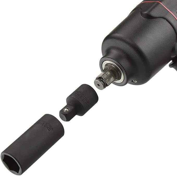 Utoolmart 1/2 Inch Drive (F) x 3/4 Inch (M) Impact Socket Reducer for Ratchet Wrenches, Female to Male, Cr-Mo