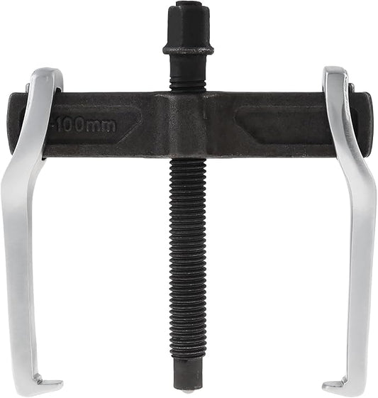 ChgImposs 4 Inch CR-V 2-Jaw Gear Puller, Adjustable Bearing Puller Gears, Reversible Removal Tool for External Internal Pulling, Single Hook Two Claws Puller Tool Separate Lifting Device