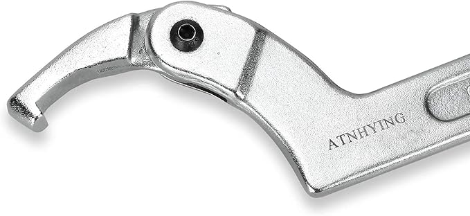 4 pcs Spanner Wrench Set, Adjustable C Pin Spanner Hook Wrench Tool for Machine Tools, Vehicles, Mechanical Equipments,Round Head3mm5mm6mm8mm (4pcs Square Head)